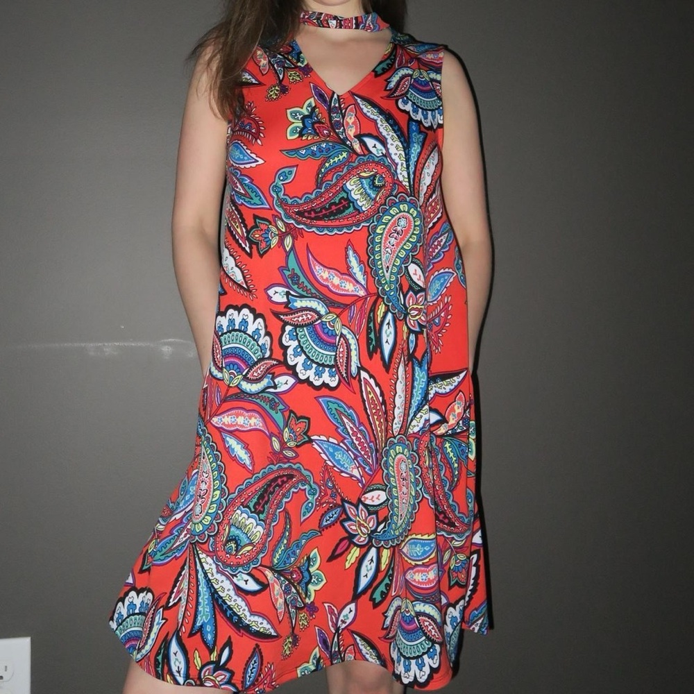 Vintage AGB Bold Paisley Dress